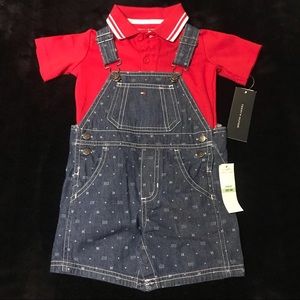 Tommy Hilfiger Jean Overalls 24M NWT